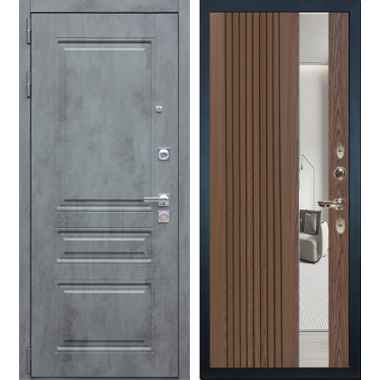 Купить входную дверь Лекс Соната Классик Зеркало Дуб тангент коньяк (Панель 130) в официальном магазине «Двери Лекс»